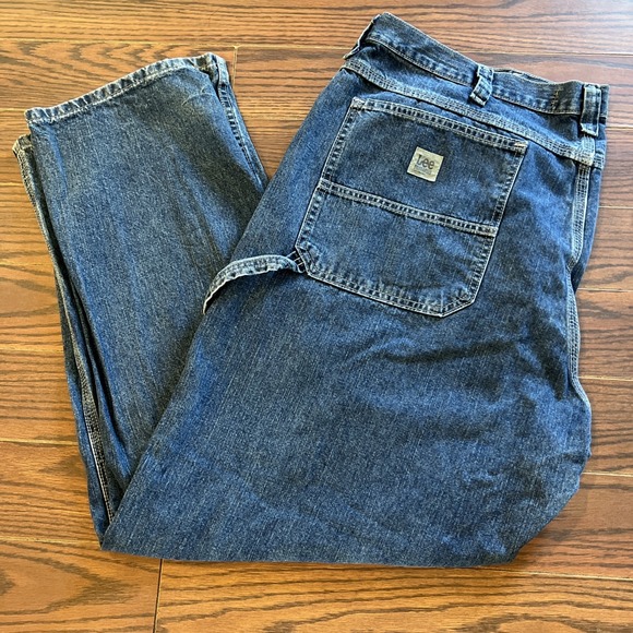 Lee Dungarees Other - Vintage Y2K Lee Dungarees Carpenter Jeans Tag Size 44x32 (44x31) VF Jeanswear